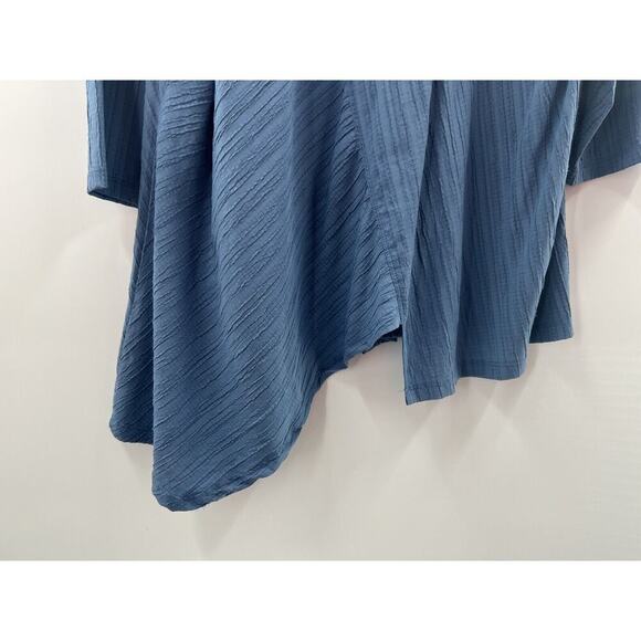Calessa Women’s 3/4 Sleeve Assymetrical Tunic Top Cadet Blue Size 1X - Picture 8 of 8